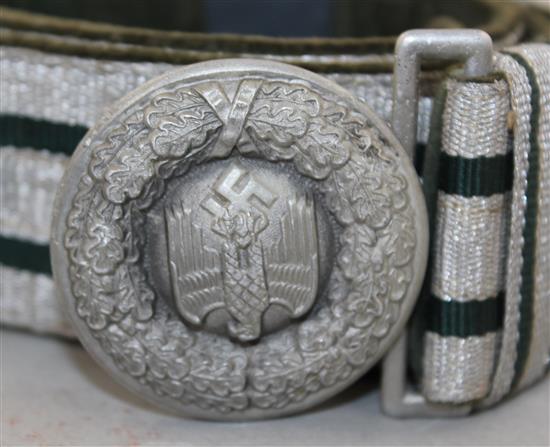 A German Third Reich army officers belt and buckle,